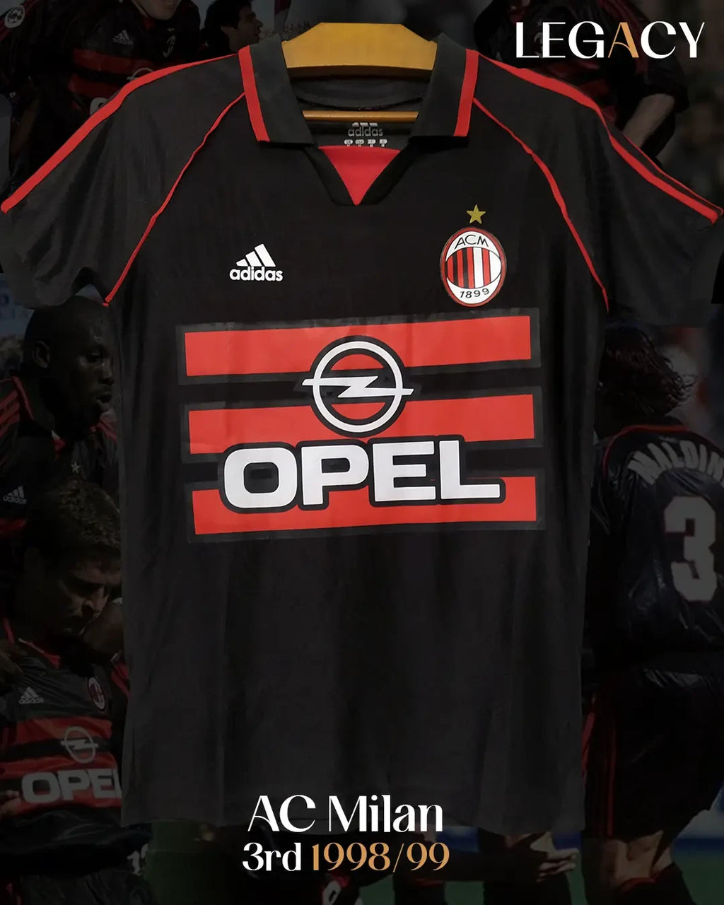 AC Milan 1998/99 3rd jersey - Maldini