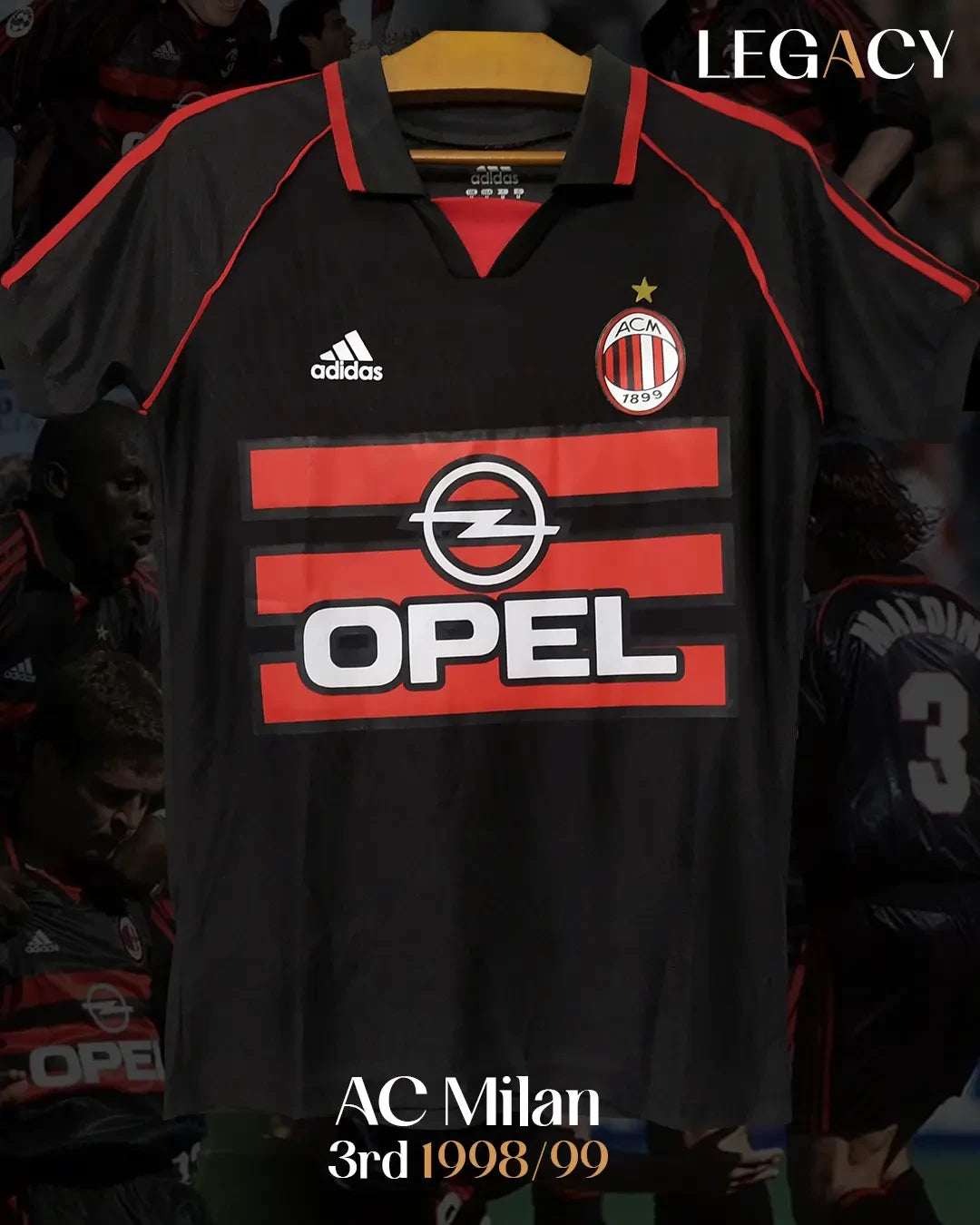 AC Milan 1998/99 3rd jersey - Maldini