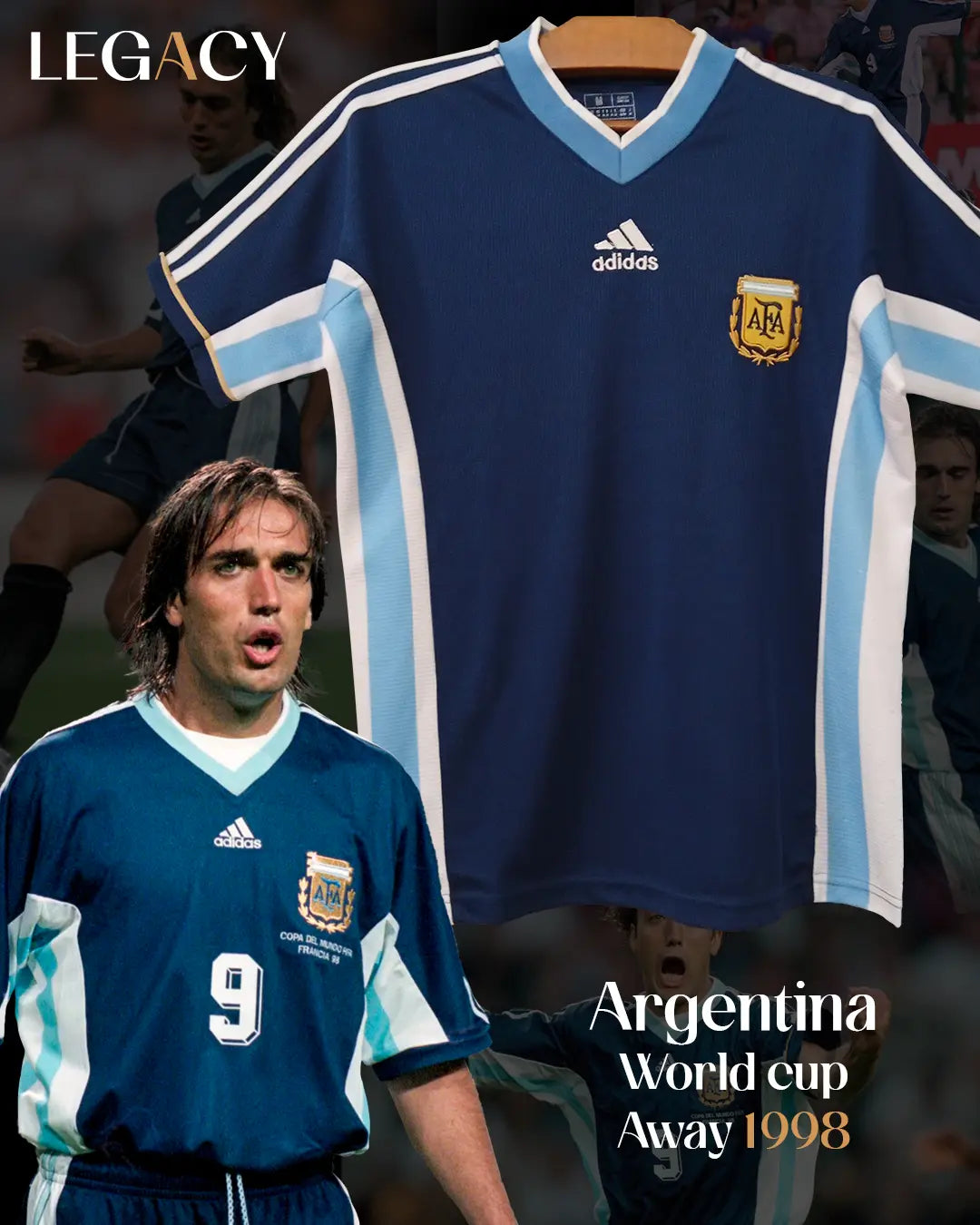 Argentina 1998 Away - Batistuta