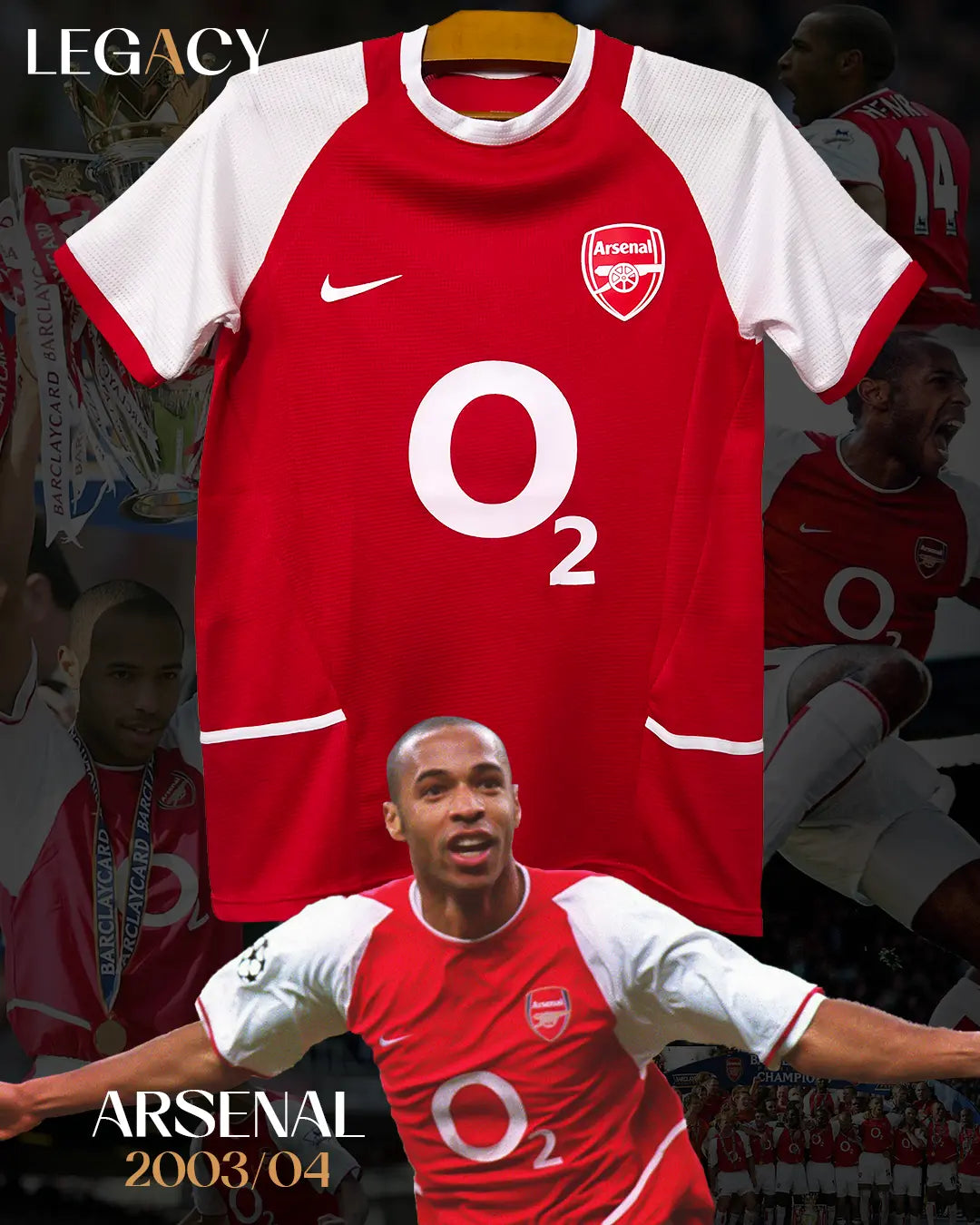 Arsenal 2003-2004 Home - Henry