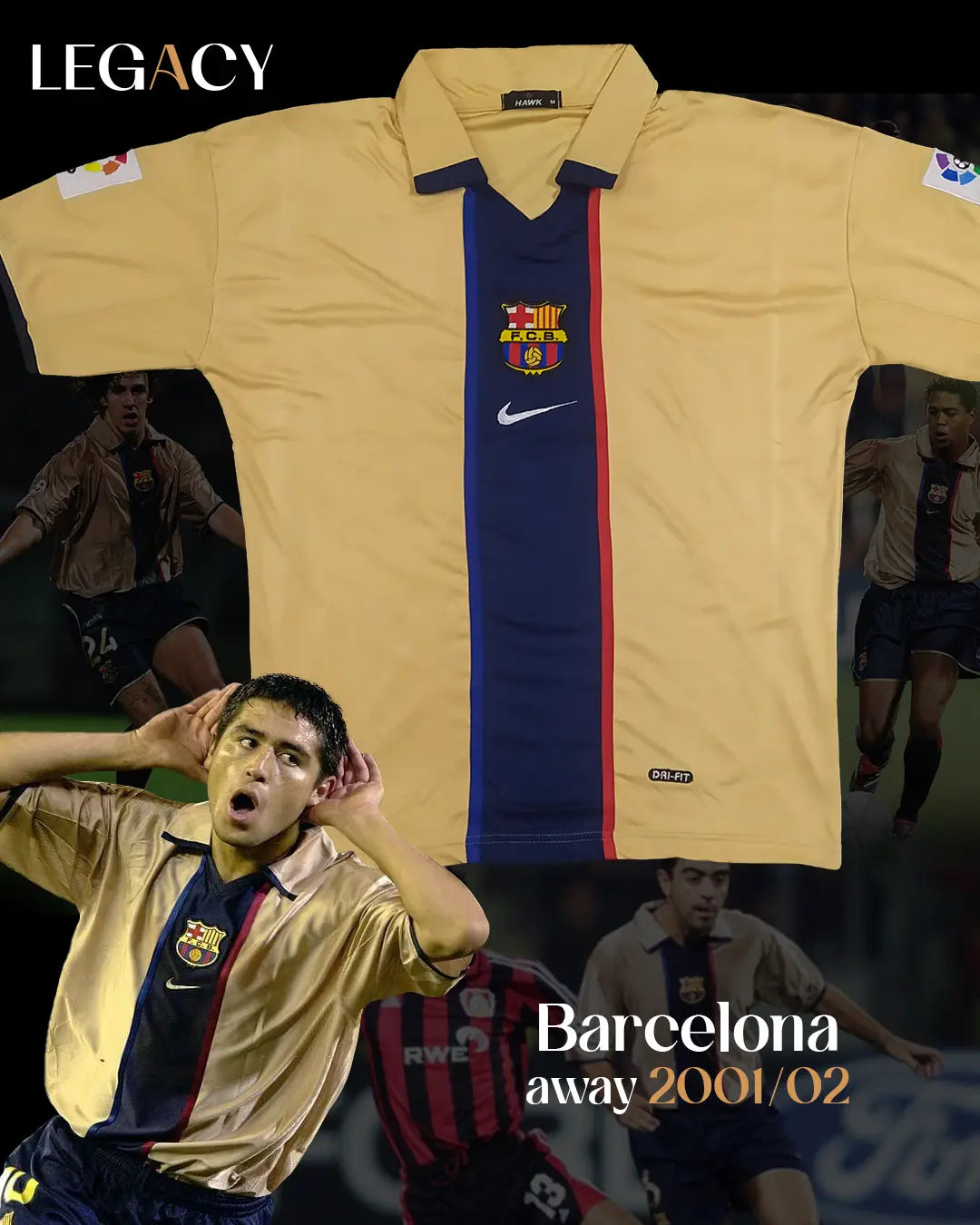 Barcelona 2001/02 away Over size