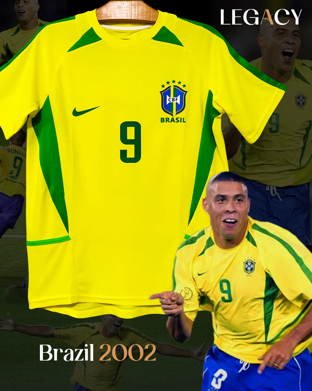 Brazil 2002 Home - Ronaldo