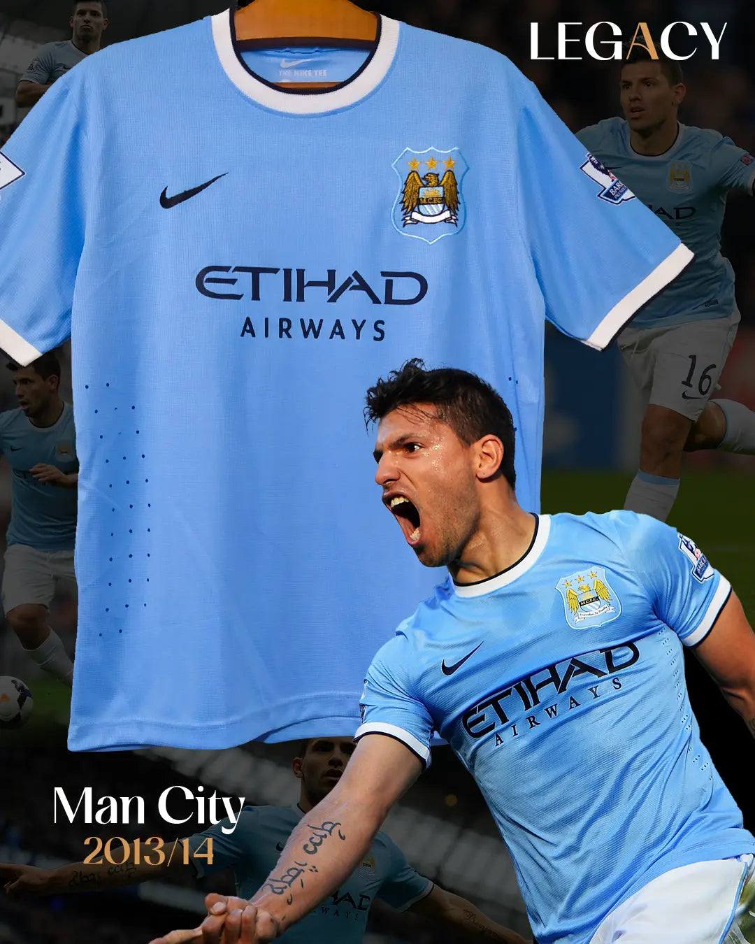 Man City 2013/14 Home - Aguero