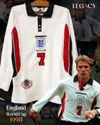 England 1998 Home Long Sleeve- Beckham