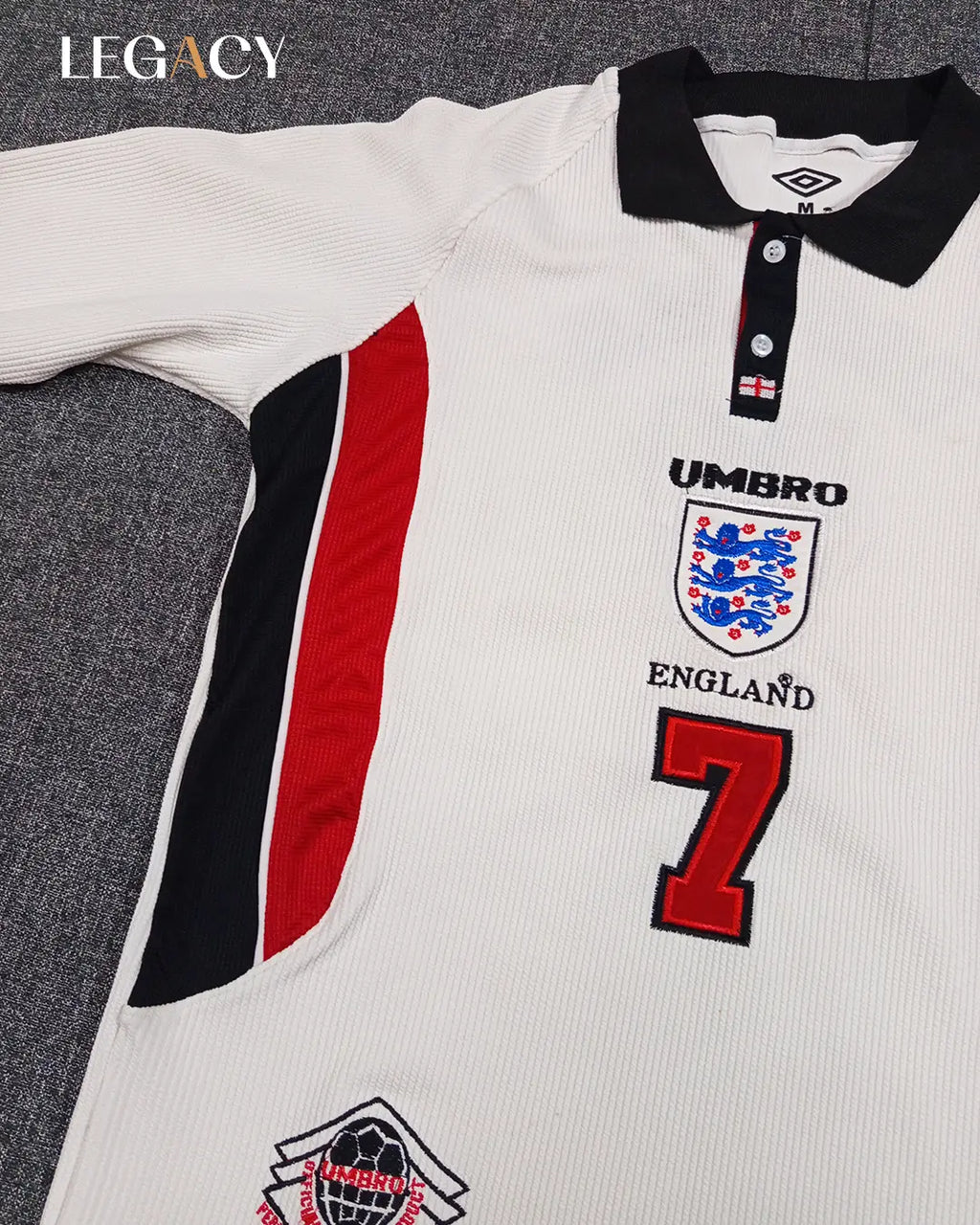 England 1998 Home Long Sleeve- Beckham