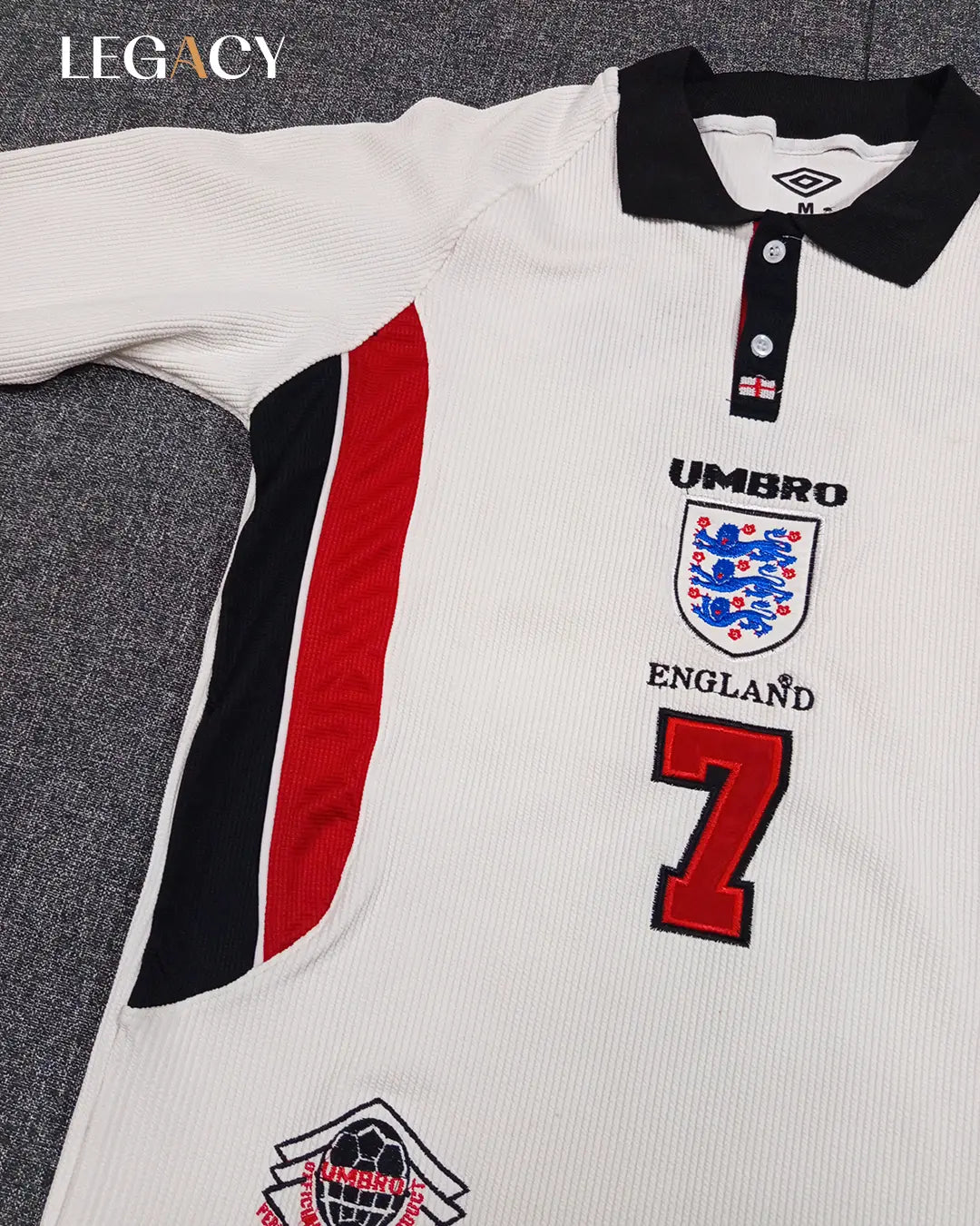 England 1998 Home Long Sleeve- Beckham