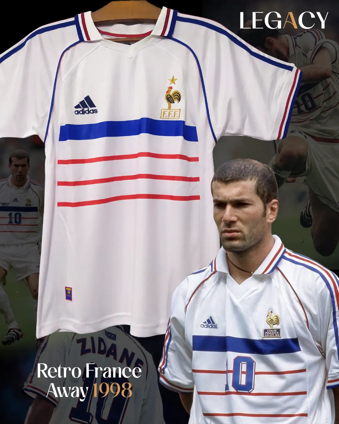 France 1998 Away - Zidane