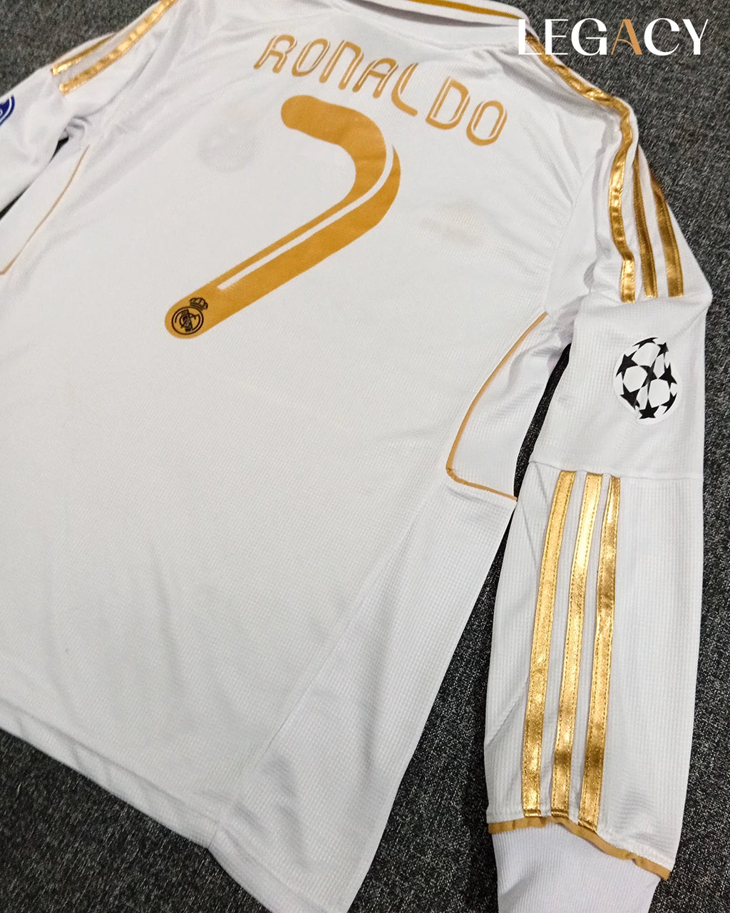 Real Madrid 2011-12 Home Long Sleeve - Ronaldo