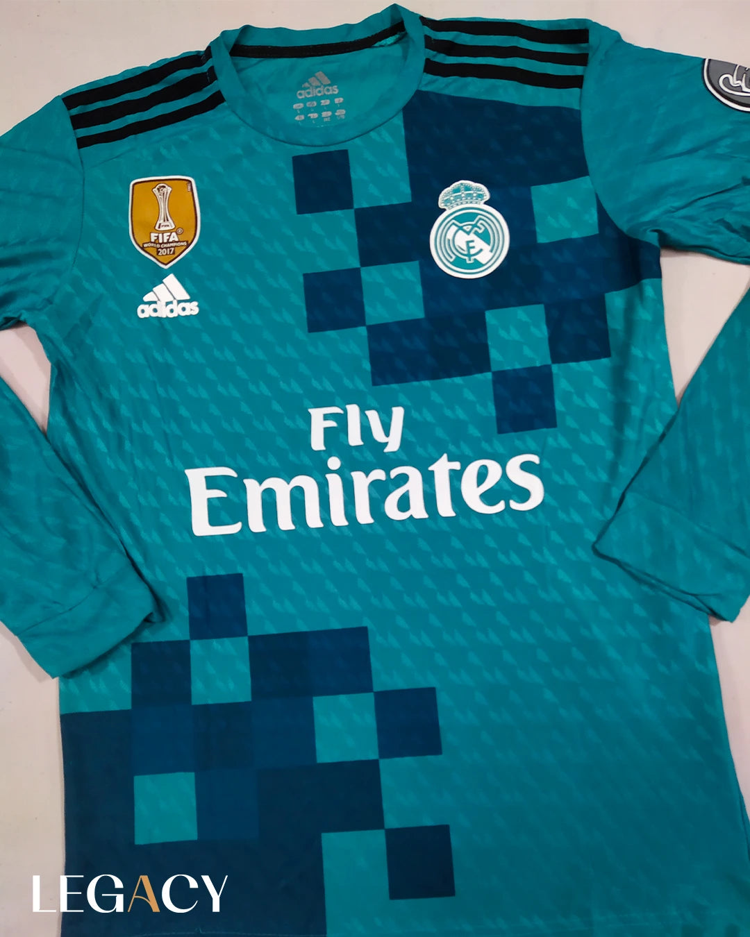 Real Madrid 2017-18 Away Long Sleeve - Ronaldo