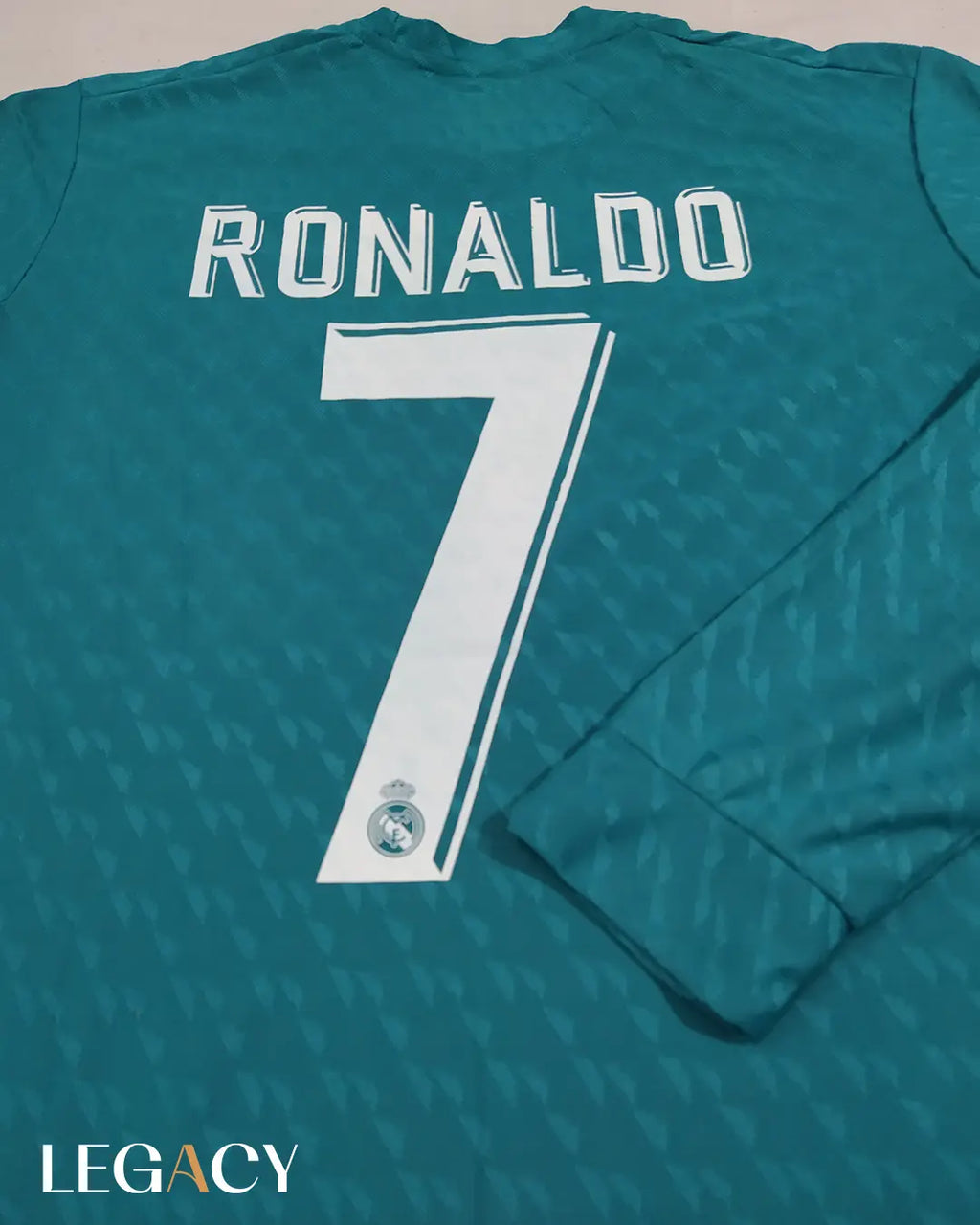 Real Madrid 2017-18 Away Long Sleeve - Ronaldo
