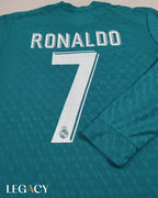 Real Madrid 2017-18 Away Long Sleeve - Ronaldo