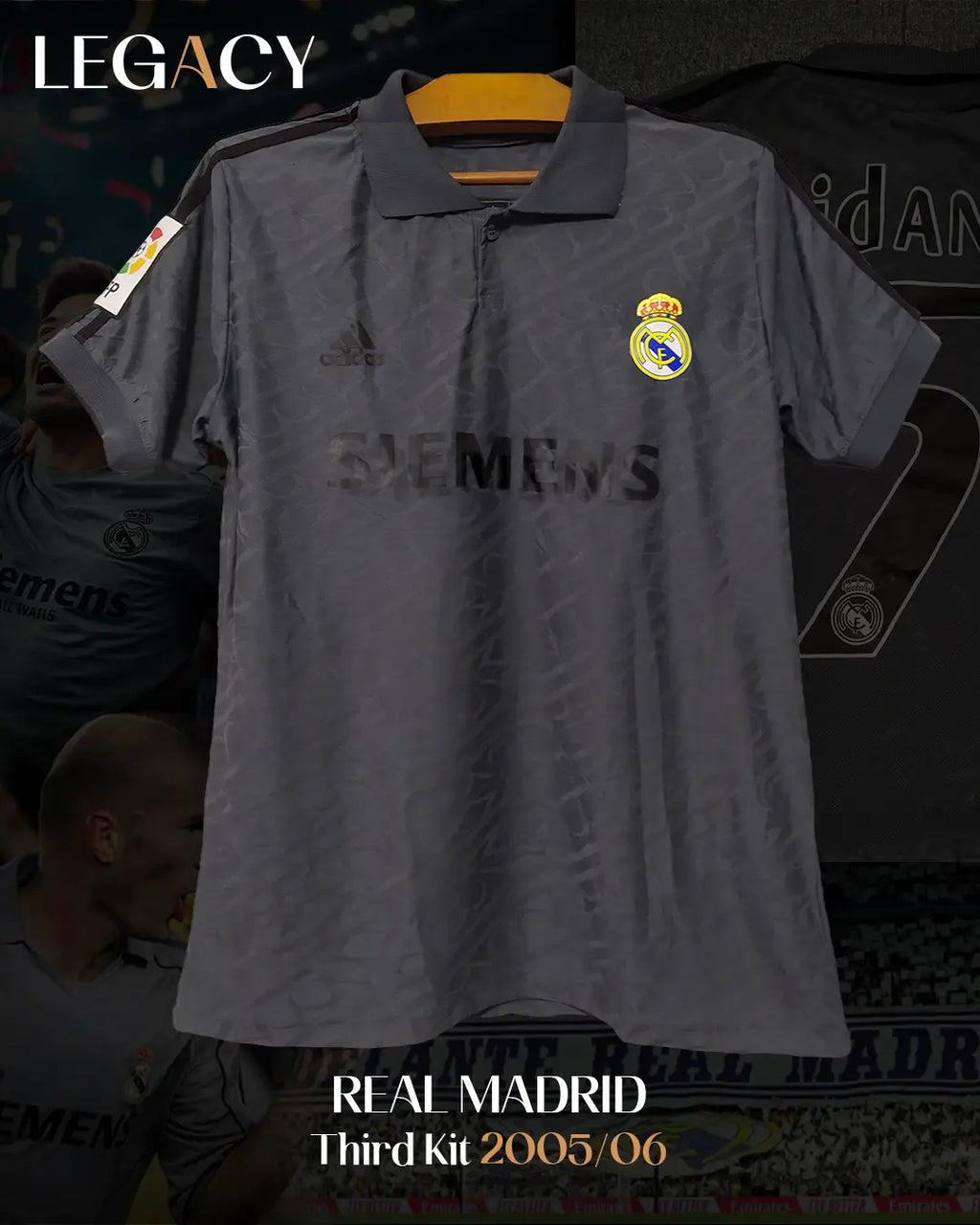 Real Madrid 2005/06 3rd jersey - Zidane