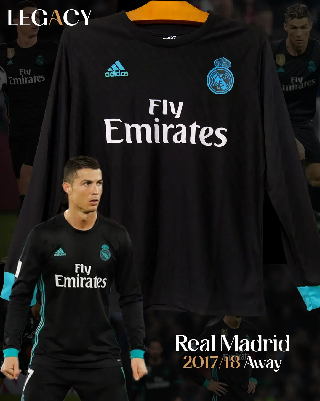 Real Madrid 2017-18 3rd jersey Long Sleeve
